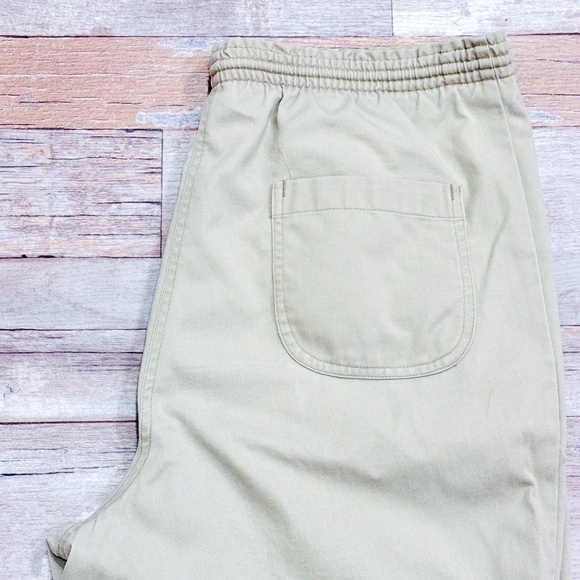 ALIA Vintage beige straight leg cotton pants - Picture 2 of 8